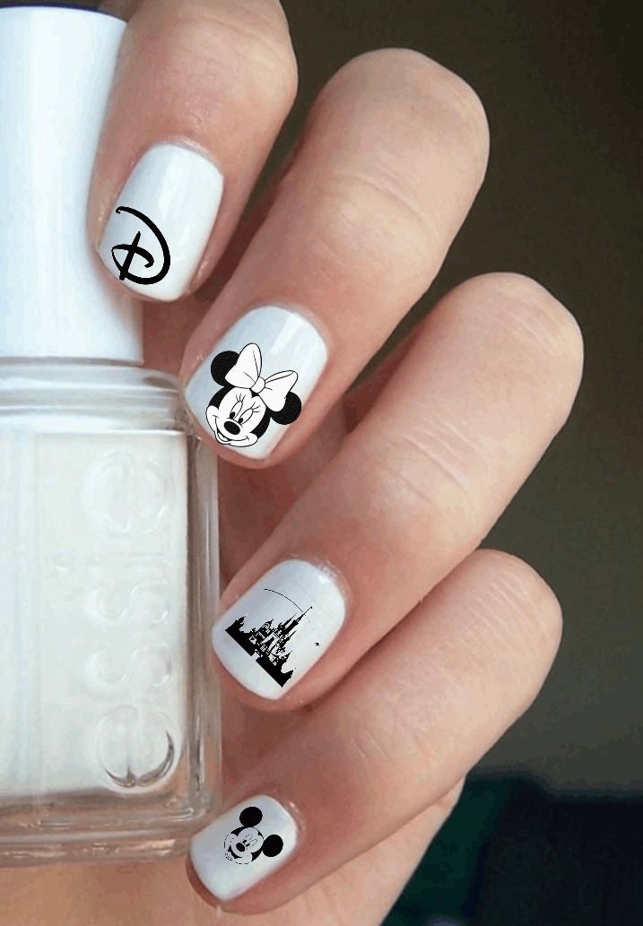 Disney water decals for nails discount