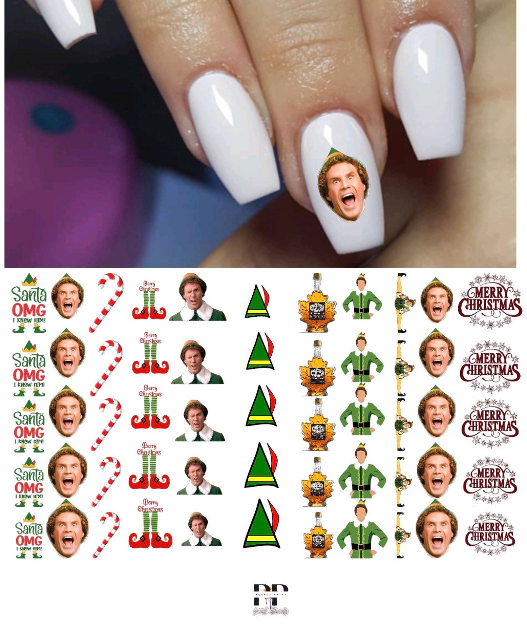 ELF Waterslide Nail Decals - Etsy