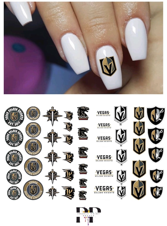 Las Vegas Knights Waterslide Nail Decals -  Denmark