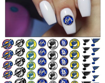 St Louis Blues  Waterslide nail decals