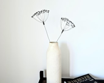 A Rustic Set of Two Small Fennel Sculptures for Modern Farmhouse and Bookshelf Decor