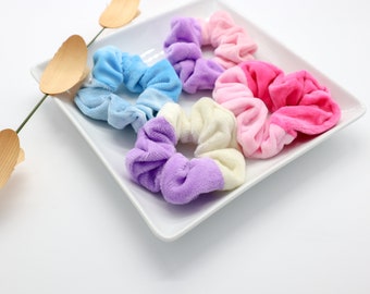 Microfiber Towel Scrunchie, Great for Pool, Beach & After Shower, Women and Kids Scrunchies, Scrunchy, Two Tone Scrunchie