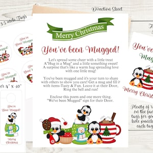 You&#39;ve Been Mugged Christmas Game Printable (Digital Download)