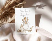 Personalized Recipe Cookbook Cover & Card: Watercolor Kitchen Design (Digital Download)