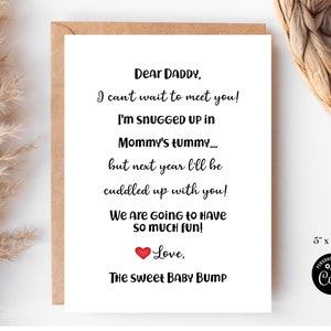 Bald Daddy Card vollständig editierbar Herzlichen Glückwunsch, Sie werden eine DAD Karte sein, die in Corjl bearbeitet oder sofort heruntergeladen und gedruckt werden kann.