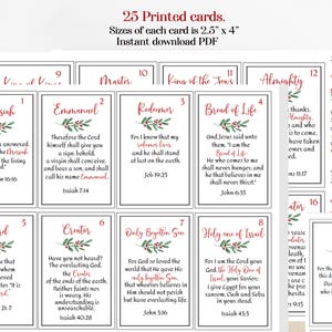 Namen Gottes Flash Karten: Weihnachten & Ostern (Digitaler Download)