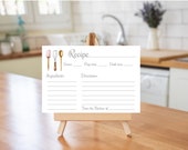 Printable Recipe Card: Bridal Shower Recipe (PDF Download)