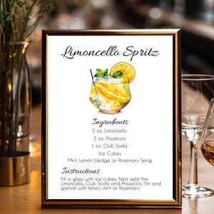 Cocktail Recipe Cards Bundle: 11 Drink Recipes (Digital Download)