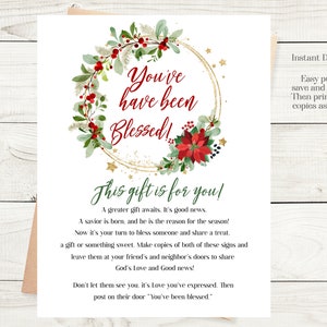 You Have Been Blessed Printable-printable Gift Game, Instant Download After Purchase, Digital ...