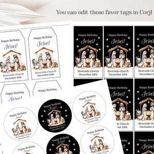 Editable Birthday Party for Jesus Invitation / Printable Happy Birthday ...