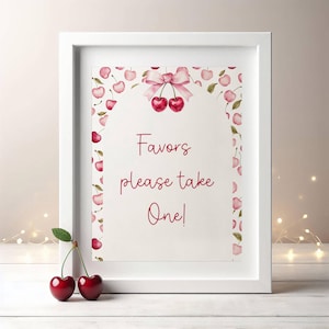 Cherry On Top Baby Shower Signs: Editable Party Decor (Digital Download)
