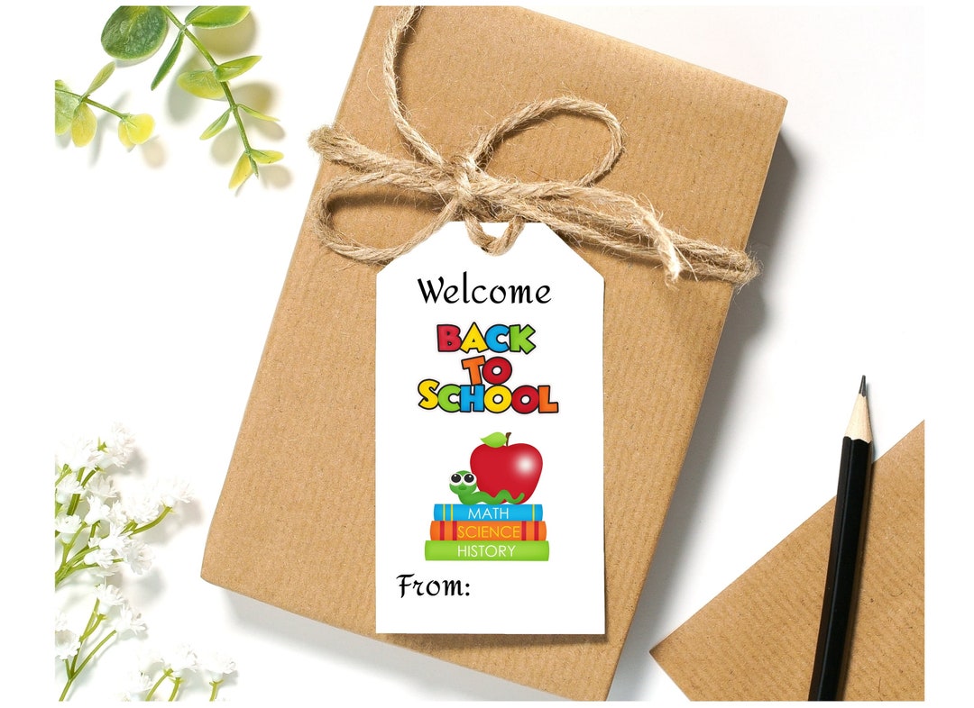 Personalized Teacher Gift Tags for Students - Instant Download Back to ...