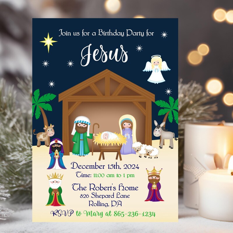 Happy Birthday Jesus - Etsy