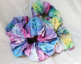 Coletero de algodón extragrande / Arcoíris, escamas de sirena