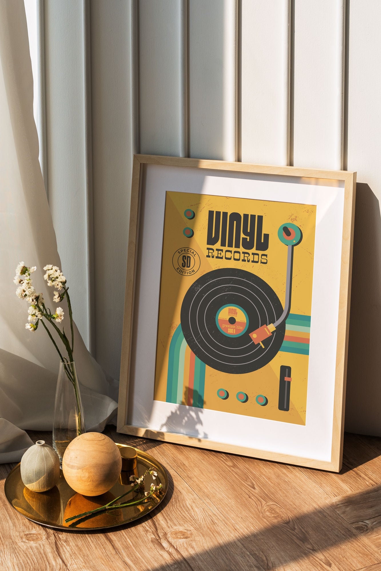 Vinyl Records Art Print, Modern Wall Decor, Music Records Posters or Ready  to Hang Wall Canvas, Record Player Records Art, Vinyl Record Art -   Israel