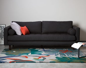 New Modern Floral Hand Tufted 100% Wool Rug For Hall Kitchen Living Room Bed Room Bath Room Dining Room Kids Room Carpet