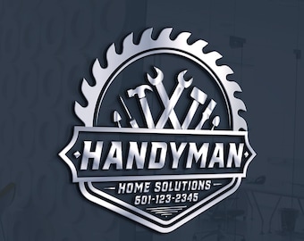 Custom Construction Logo Design: Handyman, Roofing, Architect
