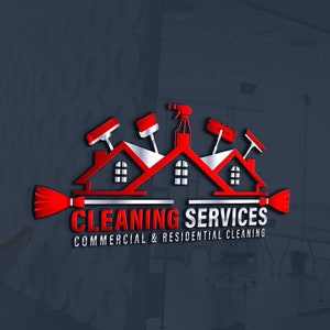Custom Cleaning Service Logo Design | Unique House Cleaning Logo | Professional Maid Service Branding | Eco-Friendly Cleaning Logo