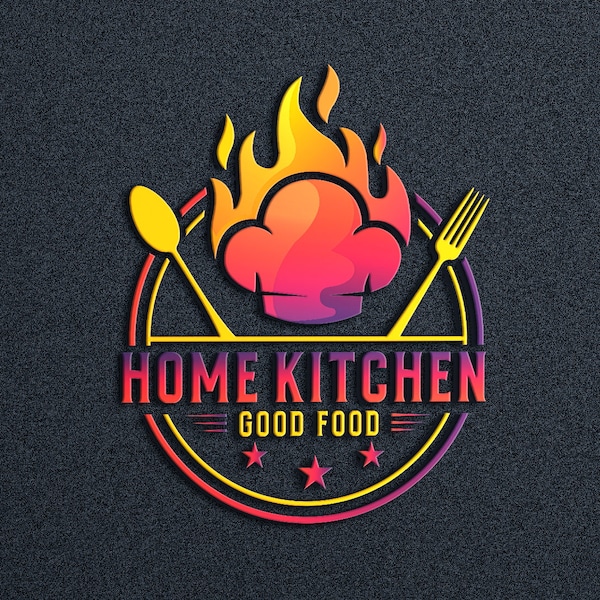 I will design custom 3d restaurant logo, food logo, barbecue logo within 24 hours