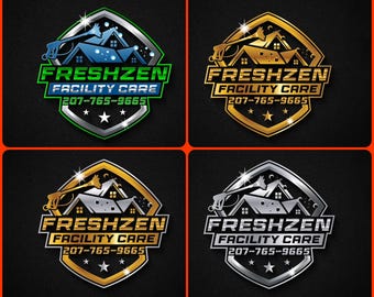 Professional Cleaning Logo Design | Modern Housekeeping & Janitorial Logo | Custom Maid Service Branding | Digital Cleaning Business Logo