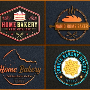 bakery logo | biscuit logo | sweets logo | cupcake logo | cake logo | food logo | restaurant logo | custom logo