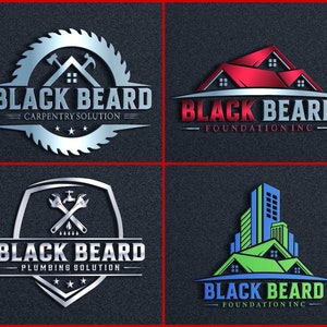 I will design construction,carpenter, carpentry, roofing, real estate, building, plumbing, contracting, handyman, tools logo within 24 hours