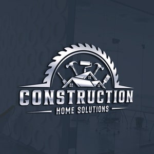 I will design custom construction, handyman, handyman service, roofing, roofing business,  tools, builders, architect logo within 24 hours