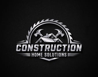 I will design custom handyman logo, construction logo, handyman services, roofing logo, tools logo, hammer logo, home remodeling logo