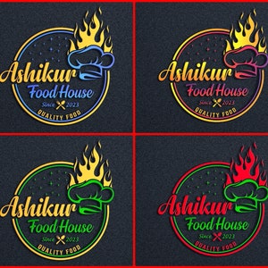 I will design custom restaurant logo and food logo within 24 hours