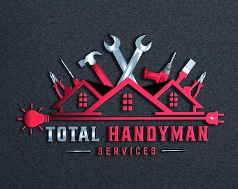Handyman services logo design | tools man logo | roofing logo | construction logo | roofing business | home solution | home renovation