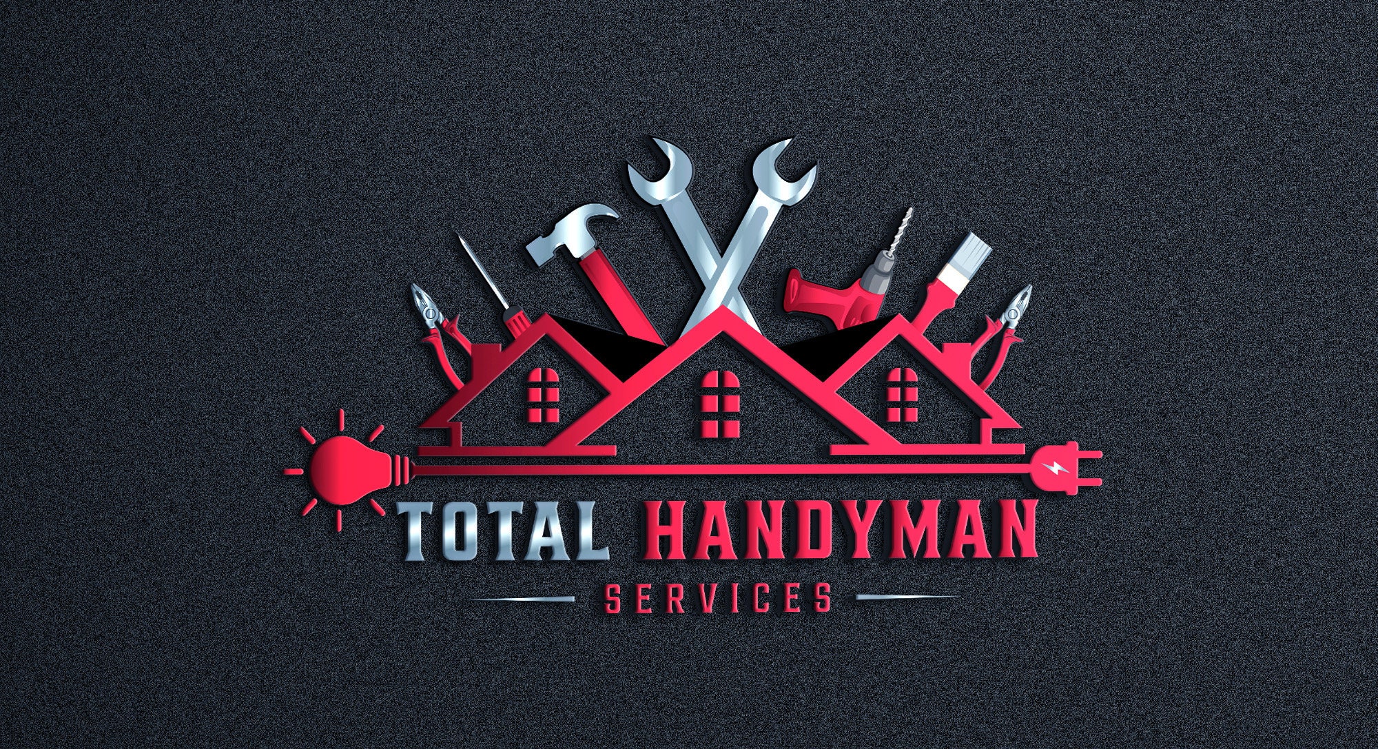 Handyman Services Logo Design Tools Man Logo Roofing Logo Construction ...