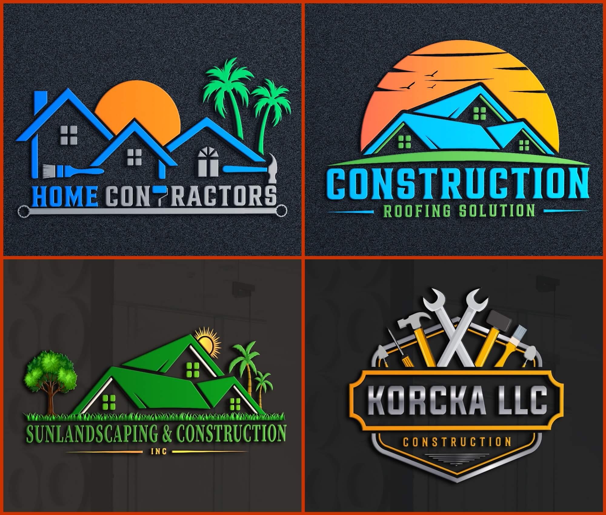 I Will Design Custom Construction Logo Within 24 Hours Within - Etsy