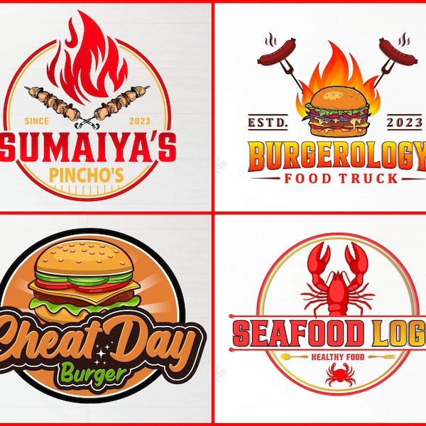 I will design Restaurant, Food, BBQ, Bar, Barbecue, Fast Food, Kitchen, Catering, Sea Food, Home Food, Cup Cake, Beer logo within 24 hours