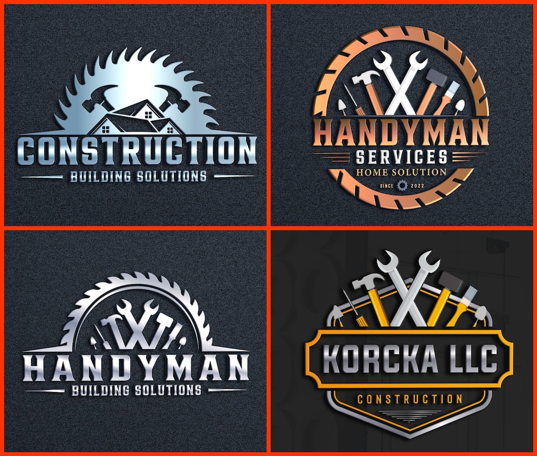 Handyman Services Logo Home Repair Logo Home Improvement Logo Home