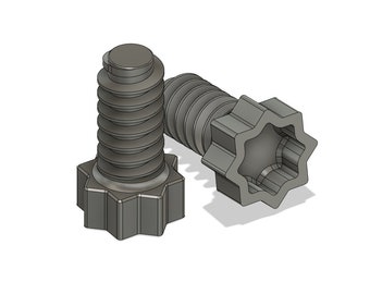 Tornillos reforzados para muebles de jardín (Modelo 1 - Juego de 3 tornillos)