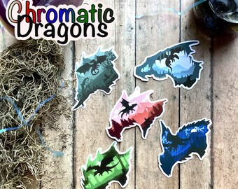 Chromatic Fantasy Dragon Sticker Series 1