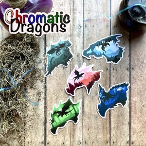Chromatic Fantasy Dragon Sticker Series 1