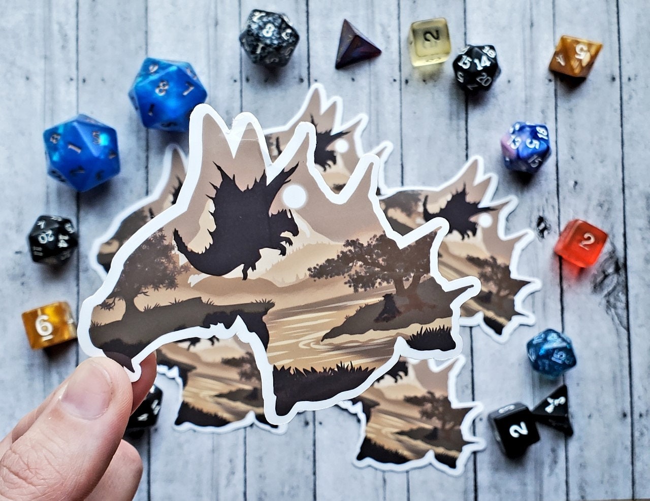 Dragonlance Sticker Metallic Fantasy Dragon Sticker Series 1 - Etsy