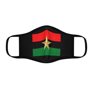 Juneteenth Flag Fitted Face Mask