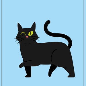 So für Leckerli! Katzenpostkarte! lustige Katzenpostkarte