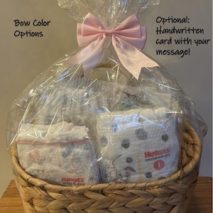 Customizable Diaper Sampler Pack, Size 1, Baby Shower Gift Basket