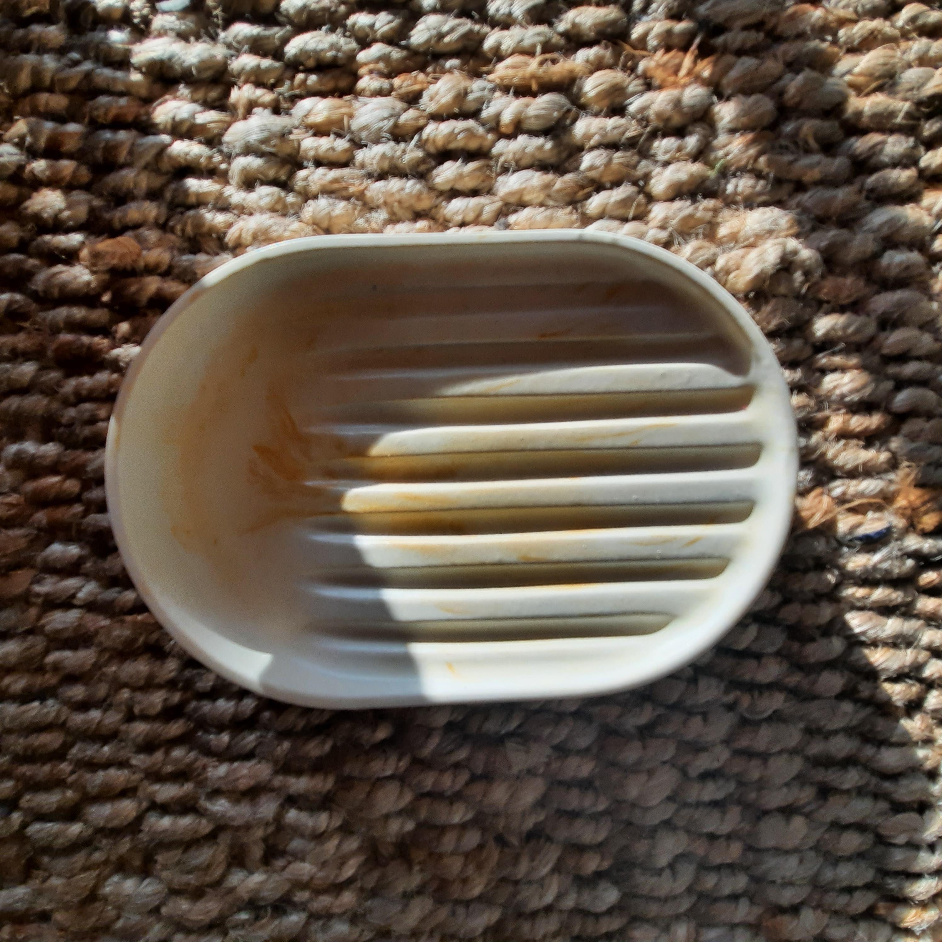 Porte-Savon Marbré en Béton Créatif