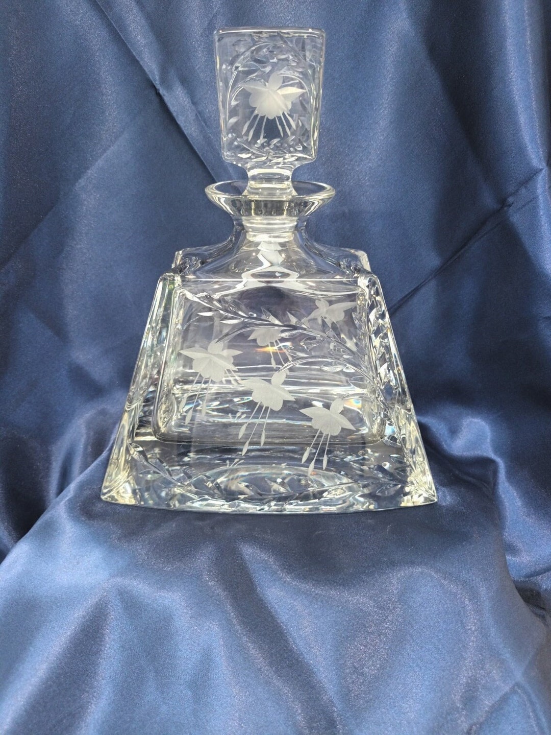 Stuart Crystal Cascade Gin Decanter Etsy