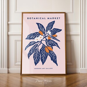 Botanical Market Print: Modern Floral Wall Art (Digital Download)