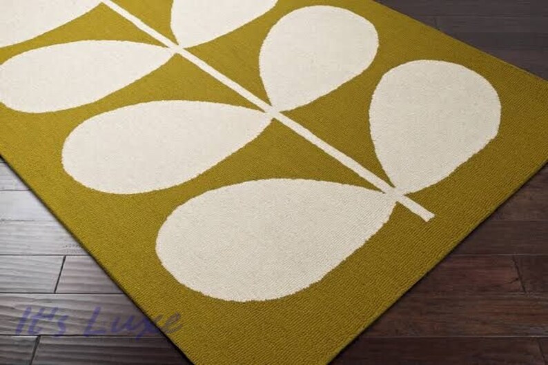 Orla Kiely Rugs Handmade Designer Scandinavian Oversize Art Etsy