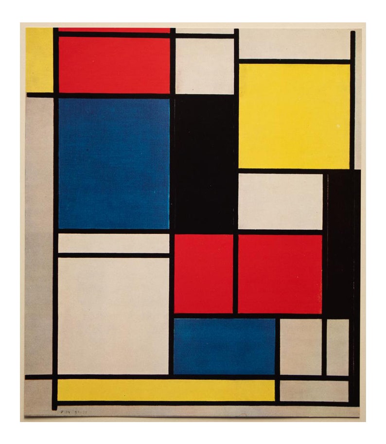 Piet Mondrian Painting Inspiration Artist Rug Custom Scandi - Etsy