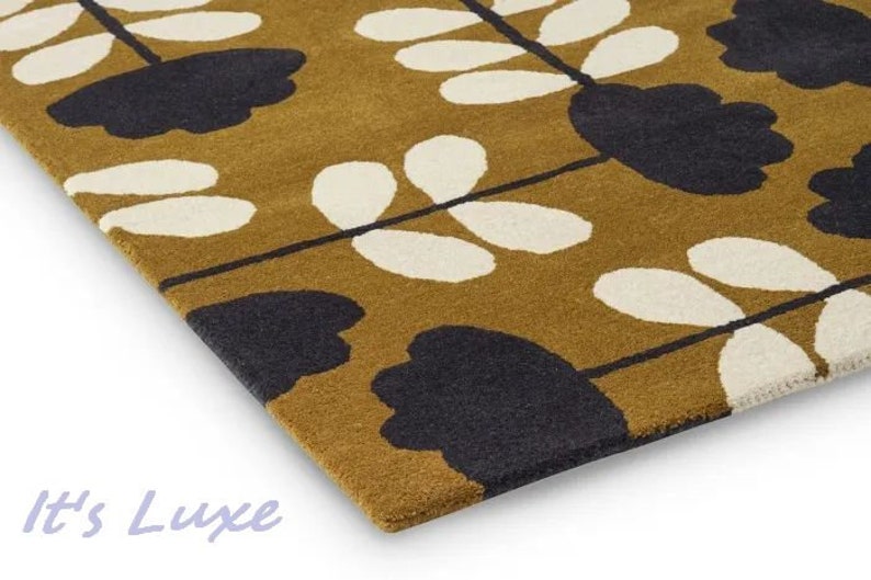 Orla Kiely Rugs Handmade Designer Scandinavian Oversize Art Etsy