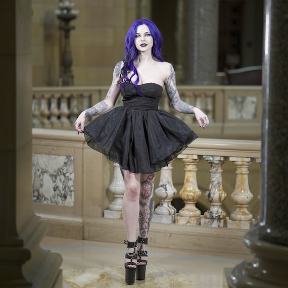 lenette mini dress princess polly Lunara Long Sleeve Mini Dress | Black | Womens