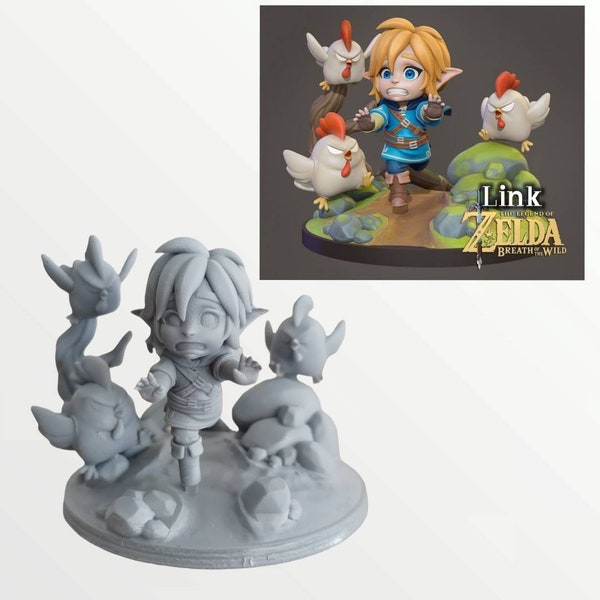 Figurine en résineà peindre LINK ( ZELDA )