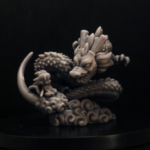 Goku- und Shenon-Figur zum Bemalen, Dragon Ball Chibi